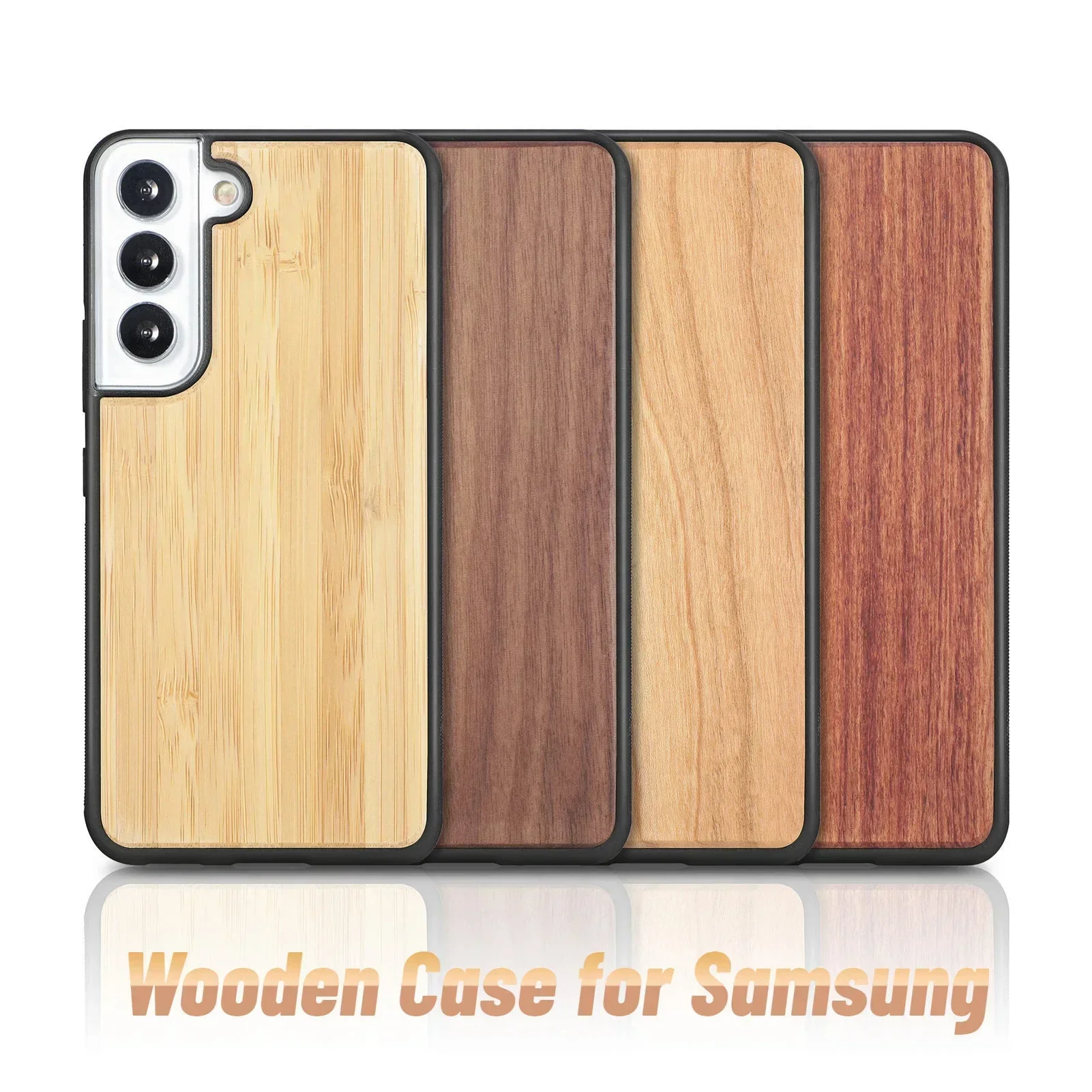 Solid Wood Phone Case for Samsung Galaxy S24 S22 Ultra Plus S21 S23 Ultra Gift ShockProof Cover For Samsung Galaxy S24Plus Ultra