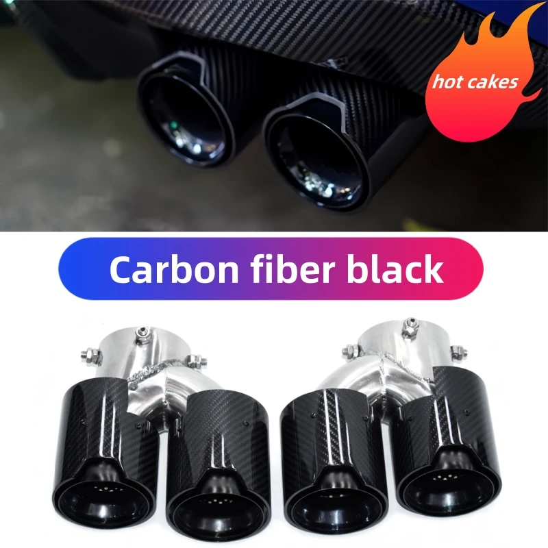 Car Exhaust Pipe Carbon Fiber Exhaust Tip For BMW G20 G21 M340i G42 M440i G22 M240i MPE 2019 2020 Muffler Tip Exhaust System