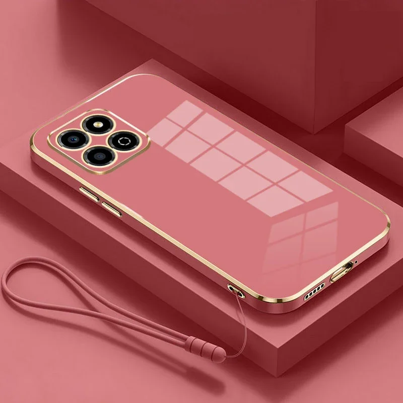 For Honor X8a Case Honor X6A Phone Case Honor X6B X6 X8 X8 5G X8B X9 X9A X9B X7B X6S X6 X5 X7 Luxury Plating Silicone Back Cover