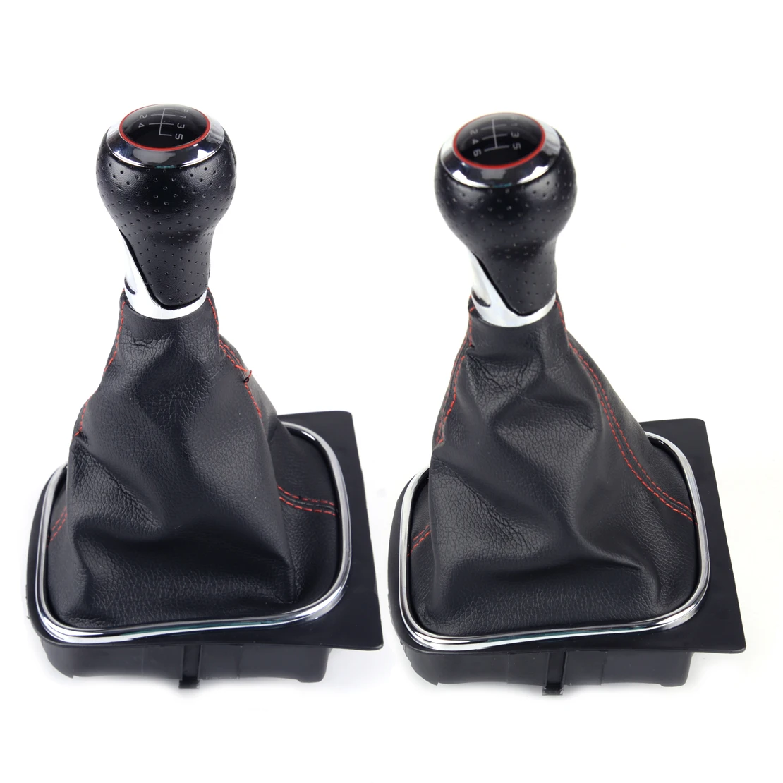 CITALL 5/6 Speed Manual Gear Lever Stick Shift Knob With Gaiter Boot Cover Fit For VW Golf 5 MK5 R32 GTI 2004-2008 1K0 711 113