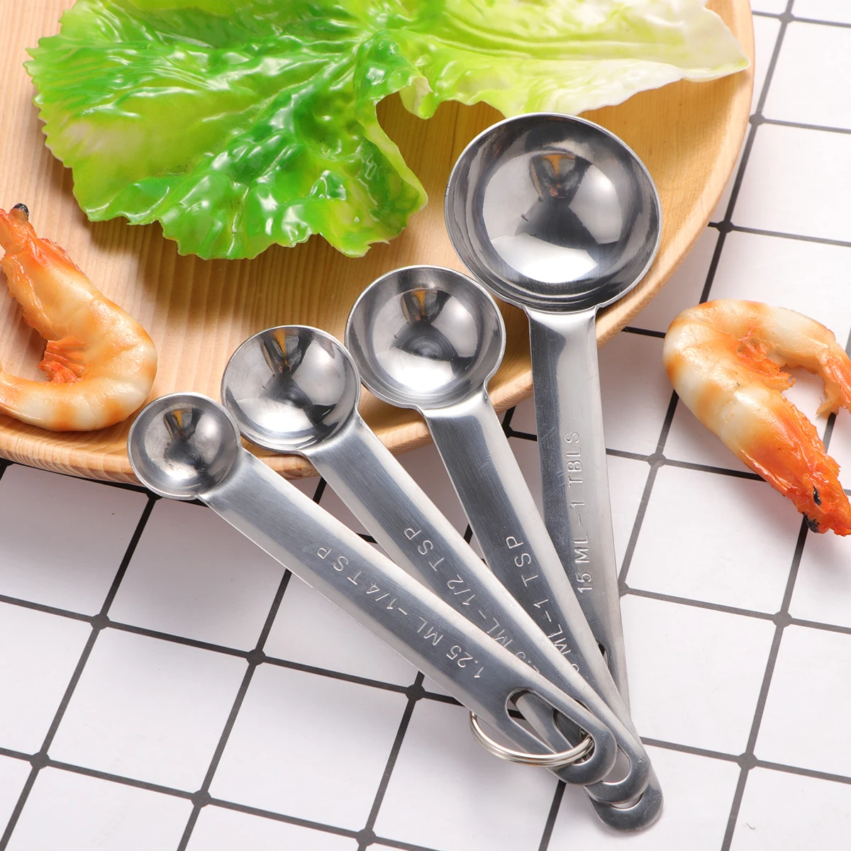 

stainless steel measuring spoons set measuring spoons stainless steel kitchen measuring spoons set baking measuring spoons