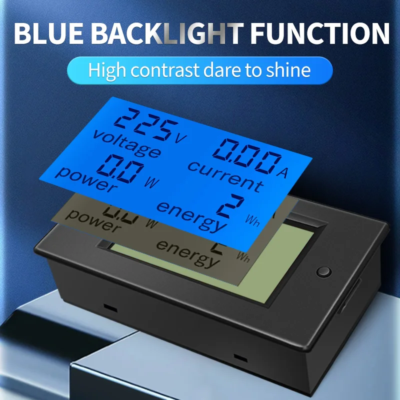 Peacefair PZEM-021 AC Einphasig Digital LCD Amperemeter Voltmeter 80-260V 20A 4IN1 Elektrische Volt Amp Meter Power kwh Für Homekit