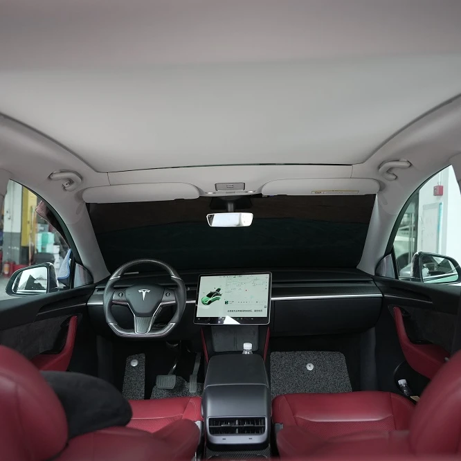 

FOR Tesla Scuttle Visors Sunshade Glass Roof Sunshade Car Headiner Accessories Window Visor for Tesla Model Y
