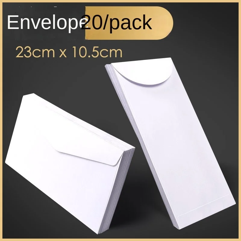 20Pcs/Lot  Envelope Western-style White Envelope Empty White Front Side Opening Envelope White