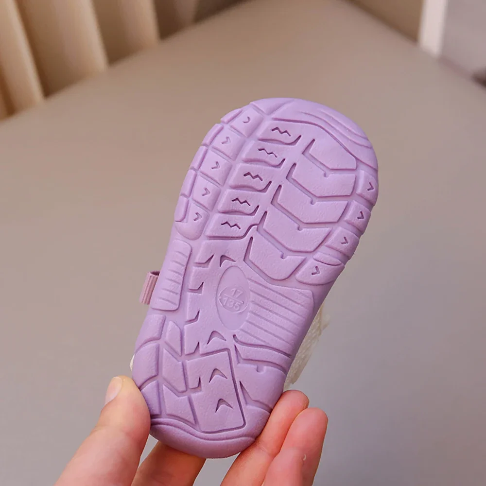 صنادل الصيف للأطفال الفتيات صنادل شاطئ الاطفال شبكة النسيج تنفس الرضع صنادل أطفال بيئة العمل لينة سوليد الصبي الفتاة #4