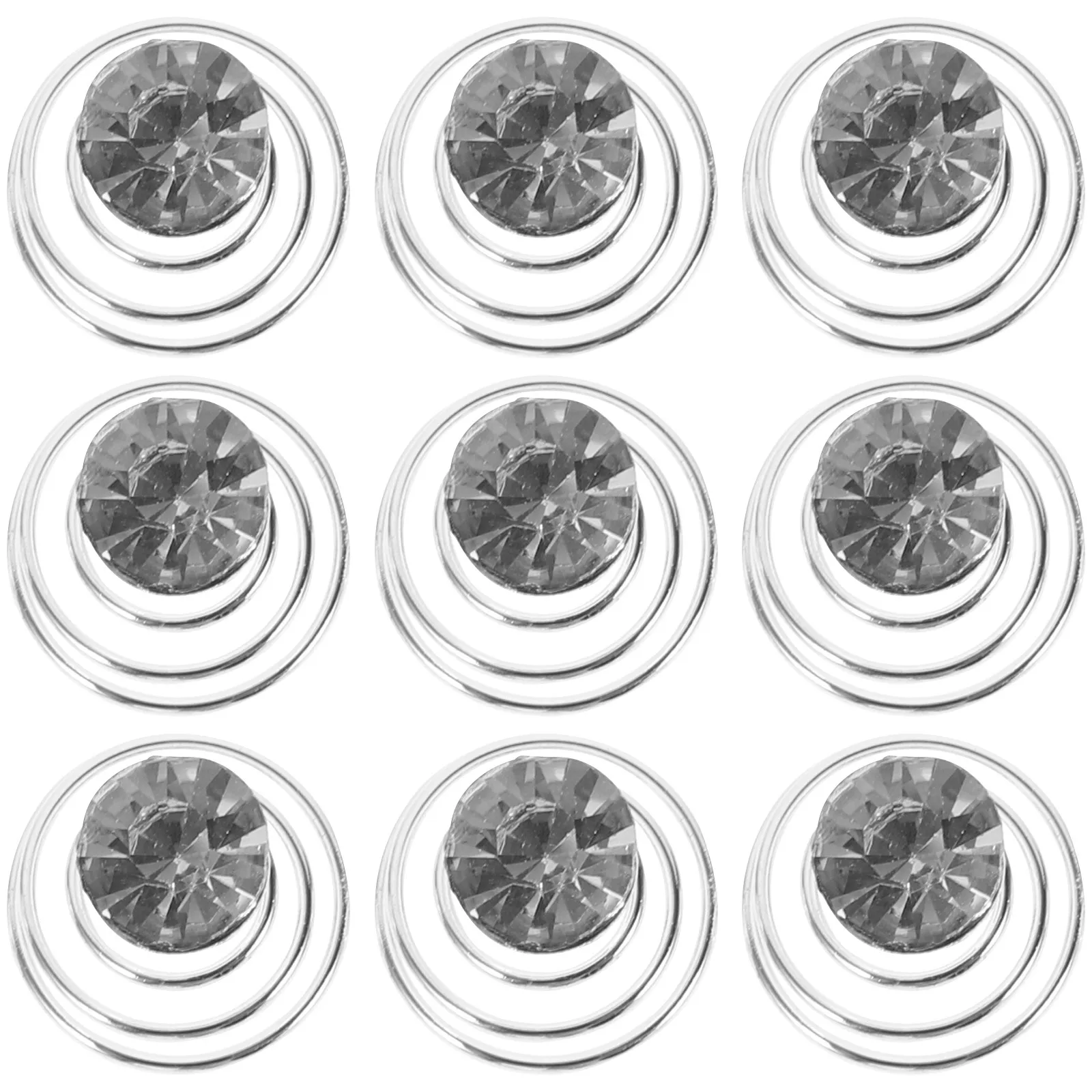 

12Pcs Single Clips Mini Spiral Rhinestone Hairpins for Braiding Tools Hair Styling Wedding Bridal Prom Accessories