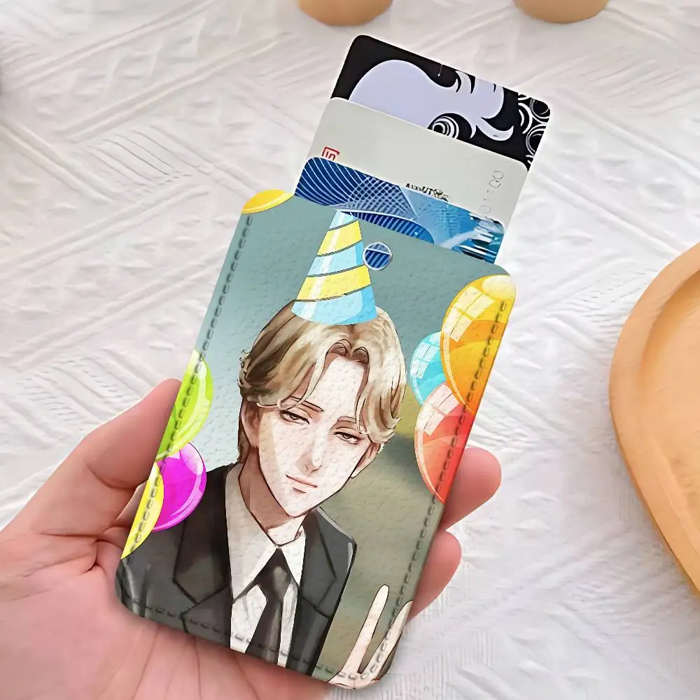 J-Johan Liebert M-Monsters-S Cute Cartoon Card Keychain Anime Fashion Pendant Bag ID Door Card Case Bus Card