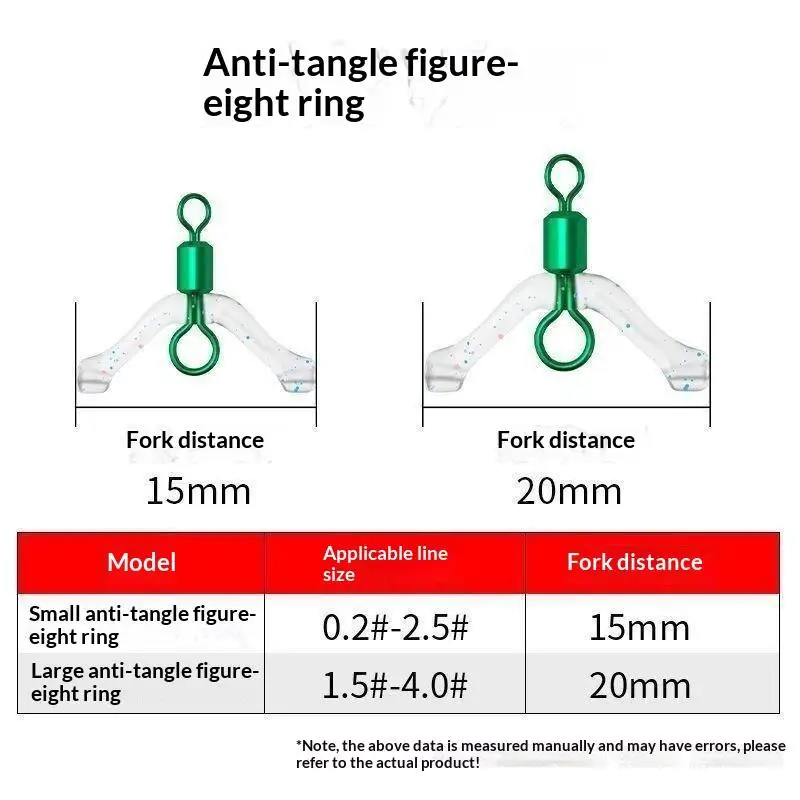 30Pcs Fishing Line Separator Anti Tangling Quick Connect Clip For Freshwater Saltwater Fishing Line Divider Swivels