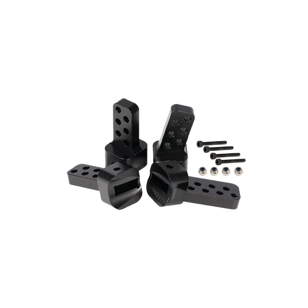 Riser de bielle supérieure arrière en alliage d'aluminium CNC, support anti-squattage multi-angle, adapté au type de piste de plate-forme de forage 1/10