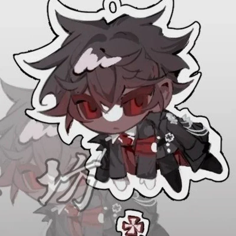 Ch CountryHumans Anime KeyChain CountryHuman Men Key Chain for Women Creative Fashion Kawaii Figure Acrylic Keyring Pendant Gift