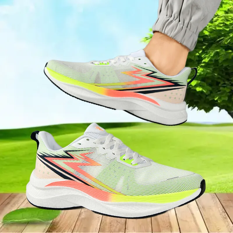 

Lightweight mesh sports shoes for couples, breathable running shoes, stylish soft soles, comfortable anti slip sports shoes