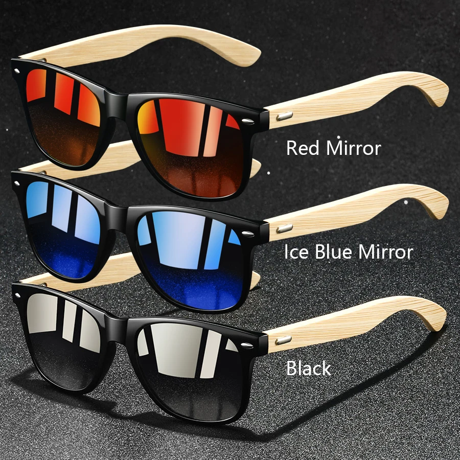 3er-Set Modische Vintage-Sonnenbrillen aus Bambusholz, Quadratisch, für Damen und Herren, Luxus-Designer-Sonnenbrillen zum Fahren und Angeln – Detail 14