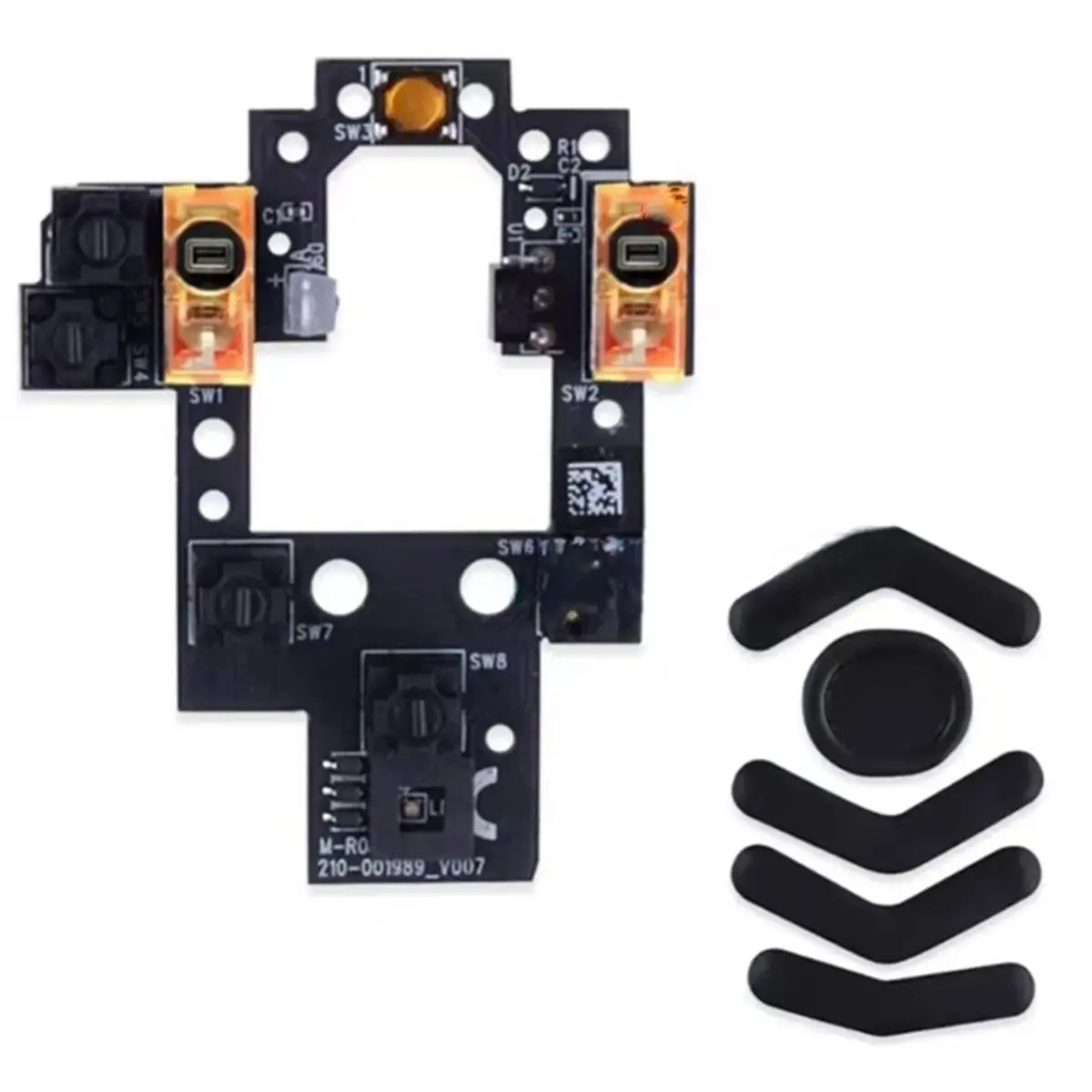 SWXF New Replacement Micro Board Kailth GM8.0 Black Micro for G604 Wireless Mouse Repair Spare Parts B