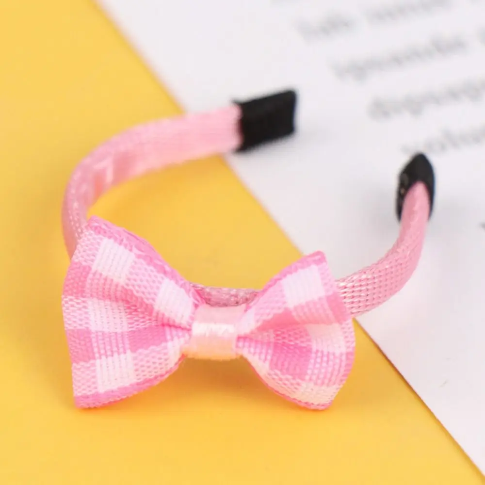 แฟชั่น 1/12 ตุ๊กตาอุปกรณ์เสริมตุ๊กตา Bow Headband ทําด้วยมือ DIY ตุ๊กตาอุปกรณ์เสริมผมสําหรับ ob11 ตุ๊กตา Boutique ตกแต่งของเล่น