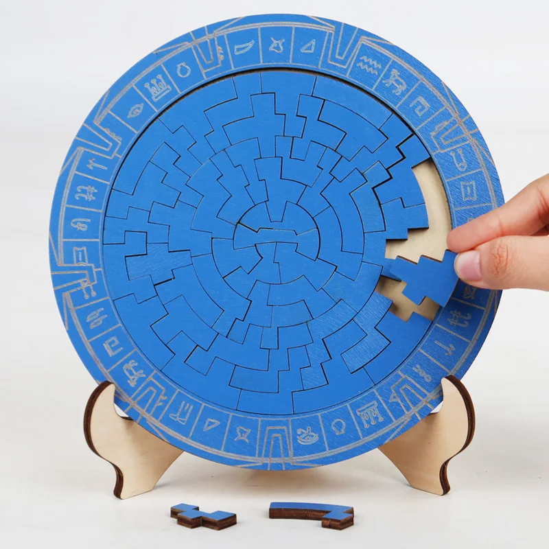 Puzzle porte étoile en bois pour enfants, blocs de combustion du cerveau, jouets éducatifs précoces, décor de bureau à moteur fin, jeux d'apprentissage, cadeaux