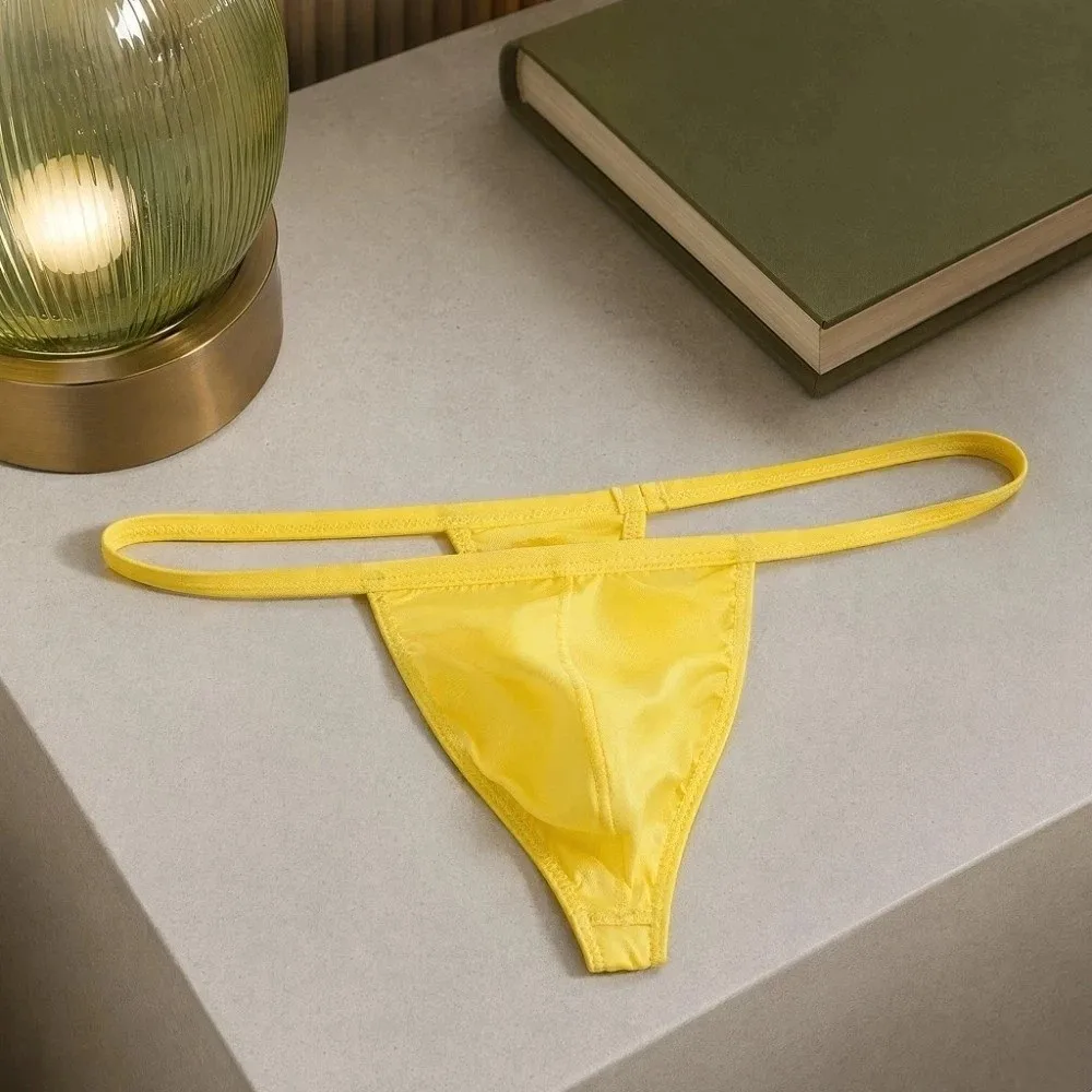 

Comfortable Modal Men Thin Thongs Low Waist Thin Strap Men's Panties Underpants Underwear Male Briefs Men