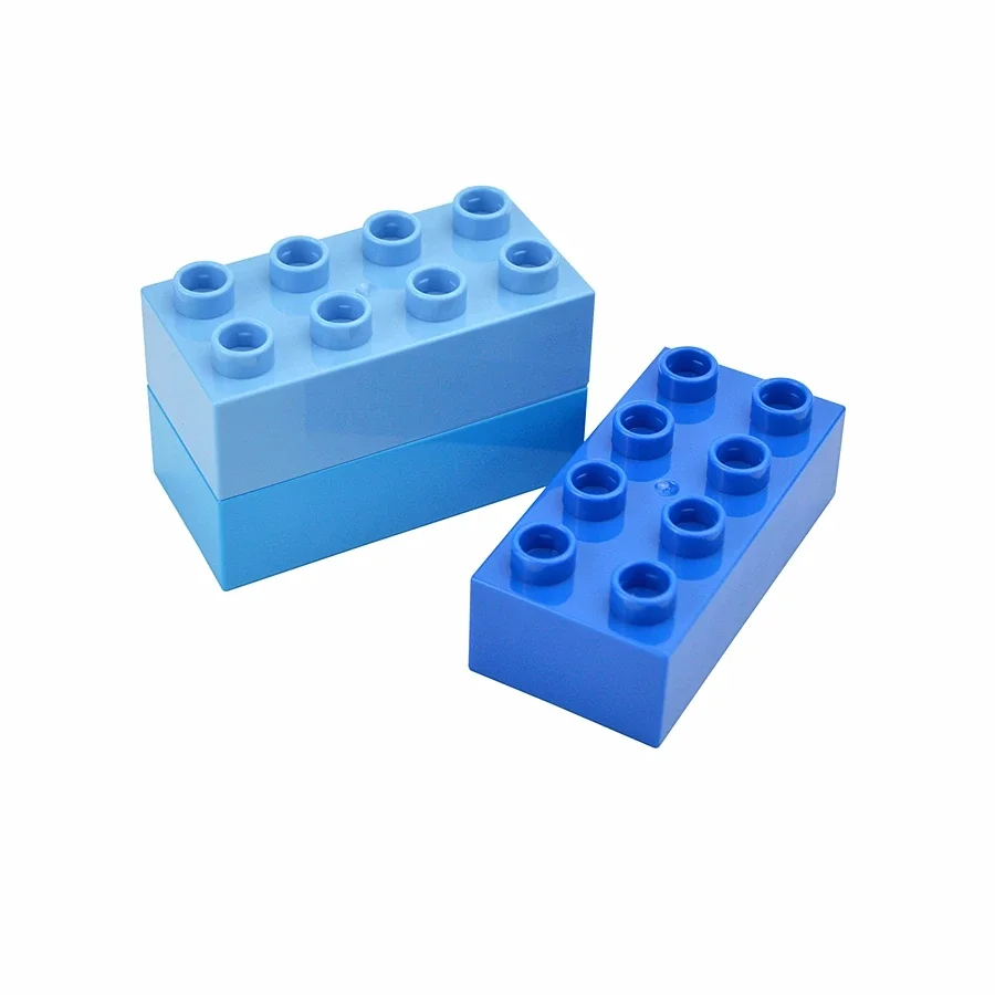 Big Bricks 2x4 Dots 6Pcs MOC Large Size Thick Building Blocks Toy Colorful Bulk Bricks Accessories Kids Educational Toys Kids