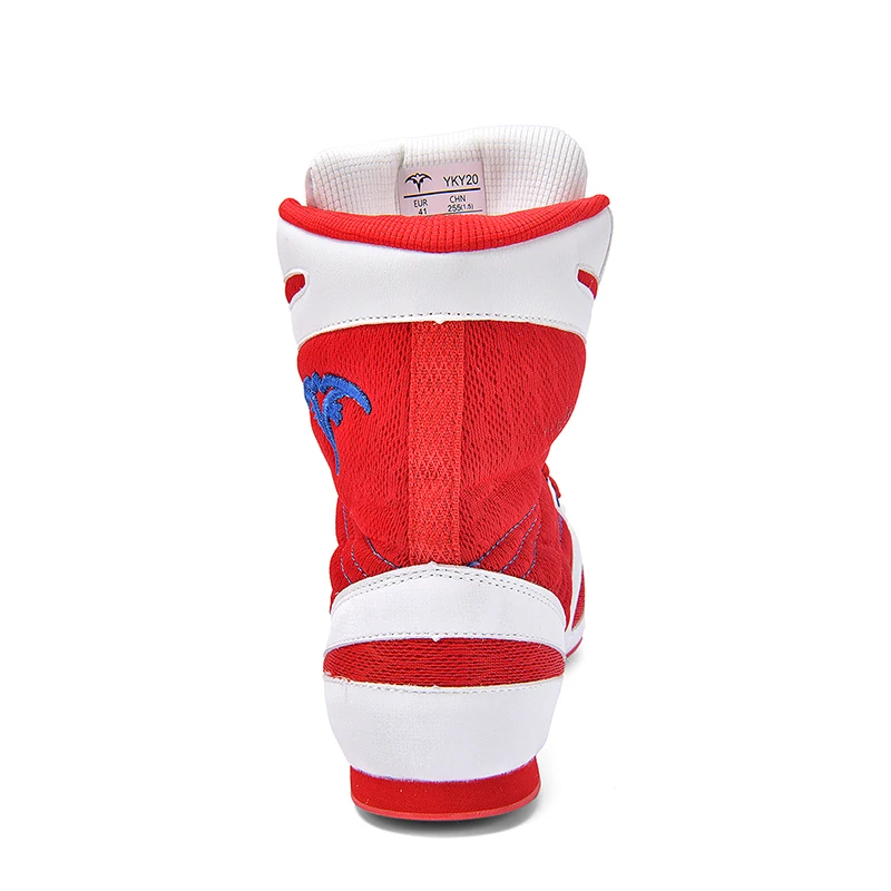 أحذية مصارعة احترافية للرجال أحذية ملاكمة عالية الجودة للمنافسة القتالية أحذية تدريب مضادة للانزلاق قابلة للتنفس للرجال