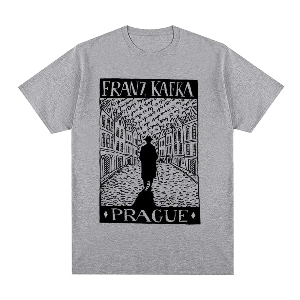 Franz Kafka Vintage T-shirt Cotton Metamorphosis Literature Books Write Writers Read Men T shirt New Tee Tshirt Womens Tops