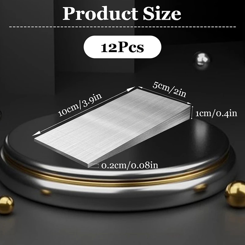 

Набор из 12 стальных фланцевых клиней MUXHEL, треугольные металлические прокладки размером 4x2 дюйма для токарных и сварочных аппаратов-A19I