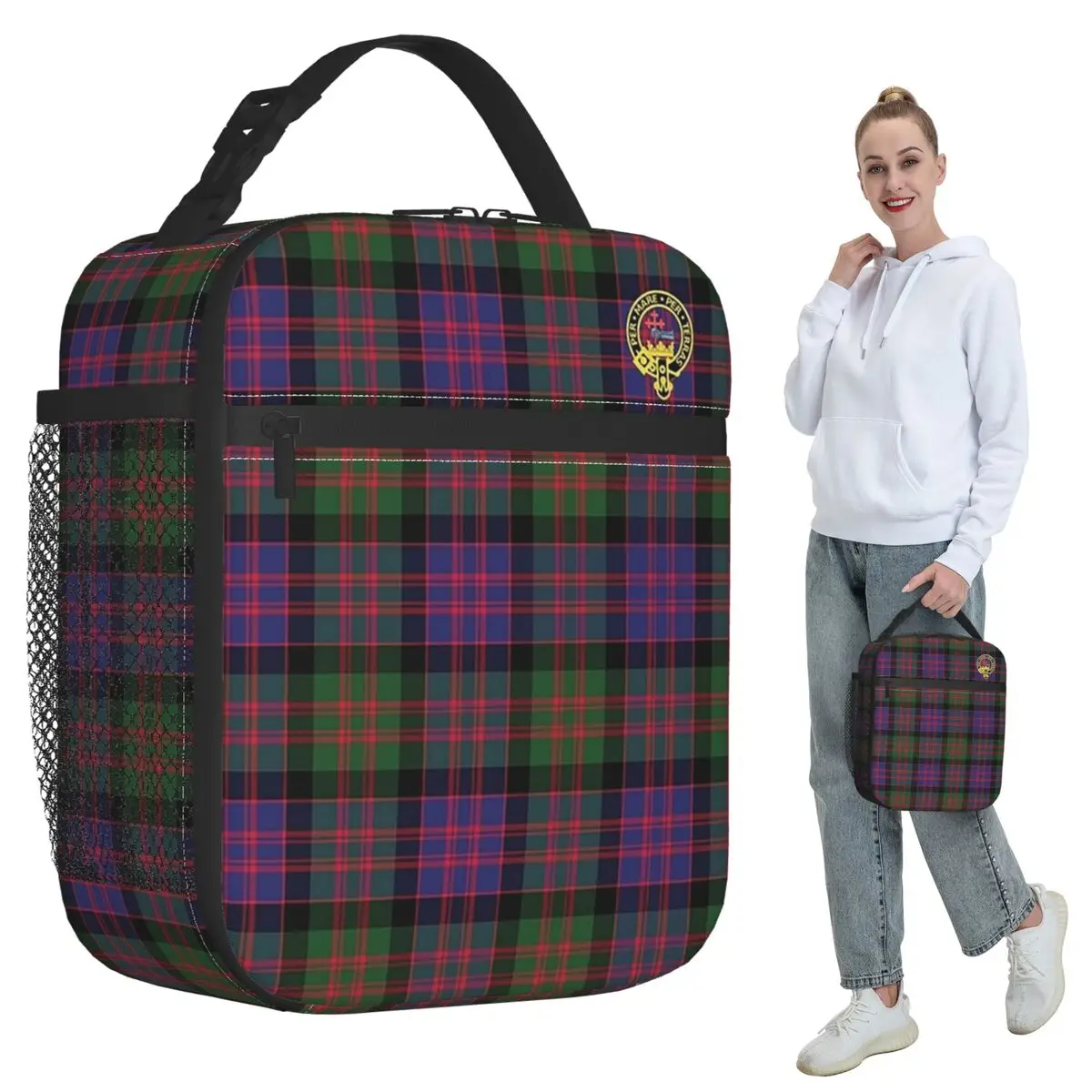 bolsa-termica-para-almoco-com-estampa-tartan-mcdonald-e-familia-macdonald-e-emblema-da-faelee-caixa-para-alimentos-bolsa-portatil-para-almoco-recipiente