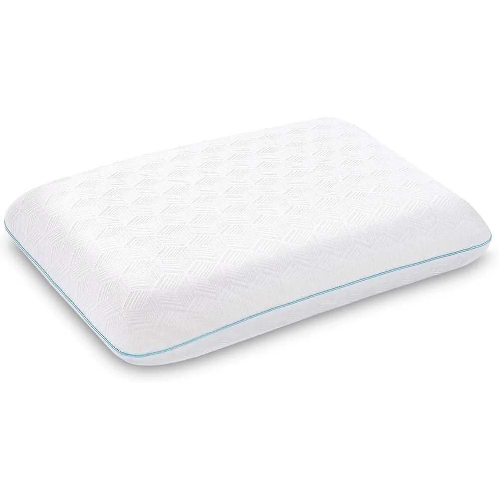 

Memory Foam Pillow for Sleeping Queen Size, Medium Soft Bed Pillow with Washable Removable Cover for Back, Stomach,Side Sleepers