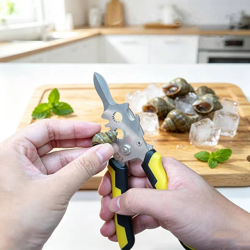 Non-slip Handle Stainless Steel Oyster Knife Thickened Multi-purpose Shellfish Opener Seafood Shucking Tool
