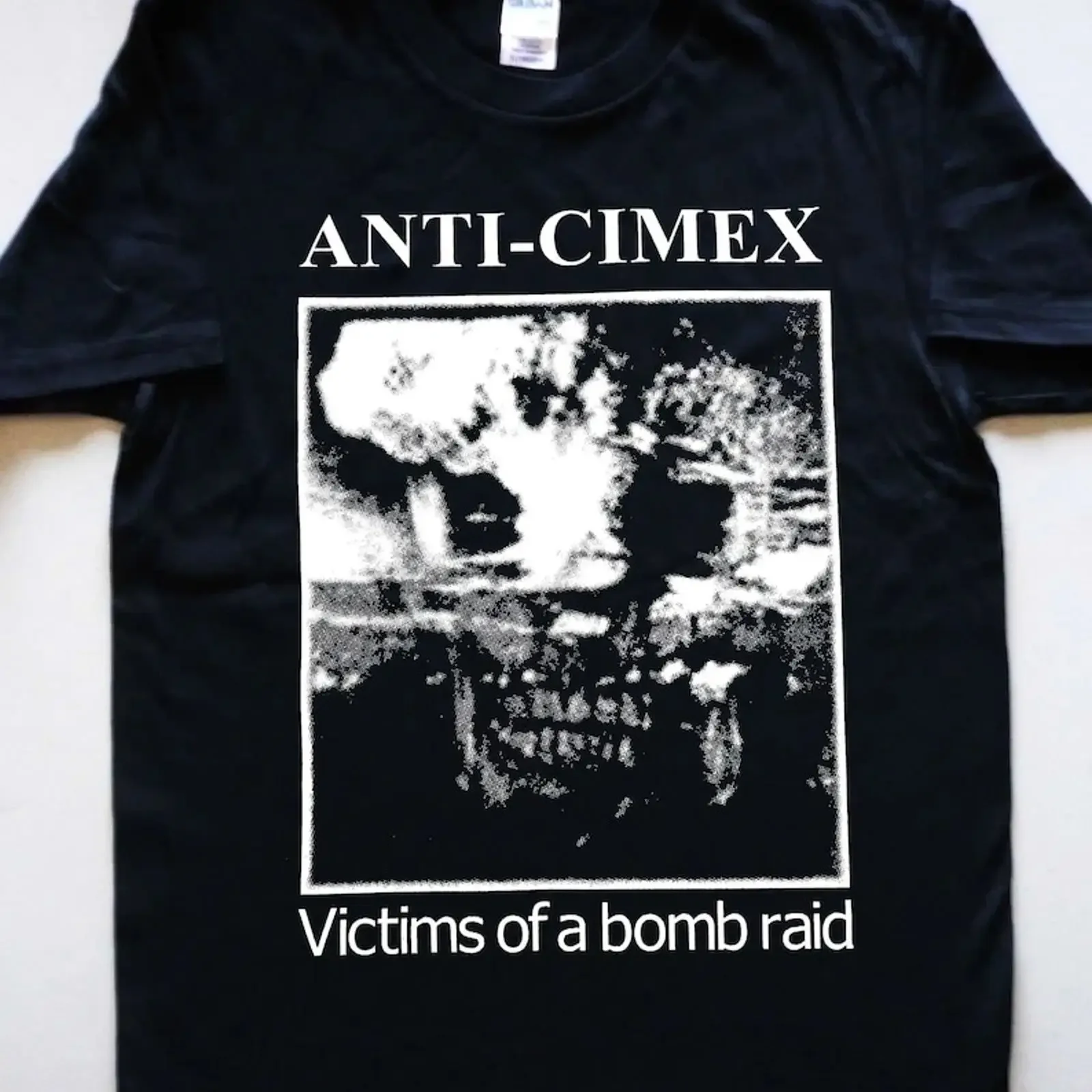 Camiseta ANTI CIMEX Victims Totalitar MOB47 Dom Där Disclose Hardcore Punk UK vintage Lavada Estilo streetwear gráfico