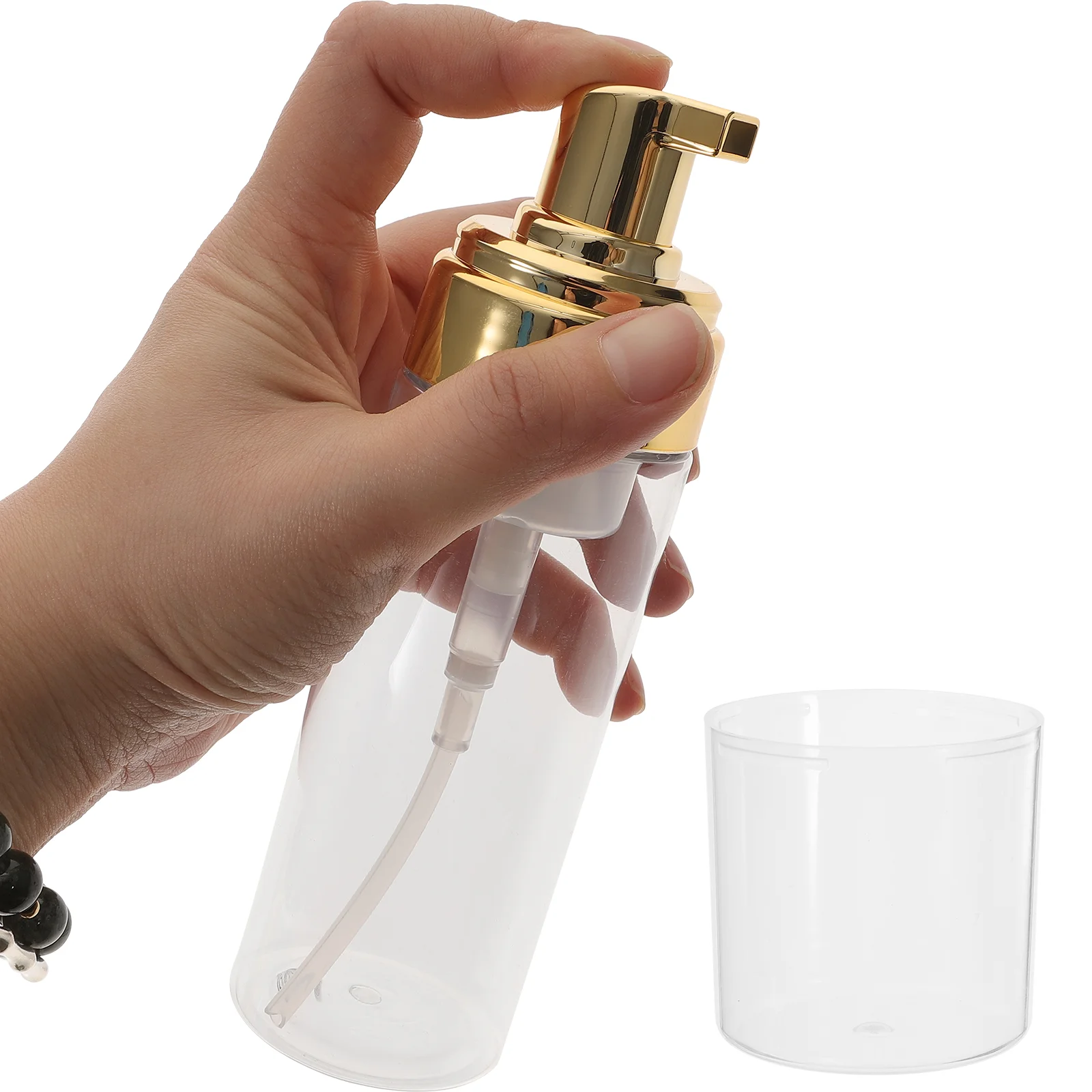 

2 Pcs Bottled Dispenser Mini Pump Travel Cosmetics Hand Empty Holder Accessories