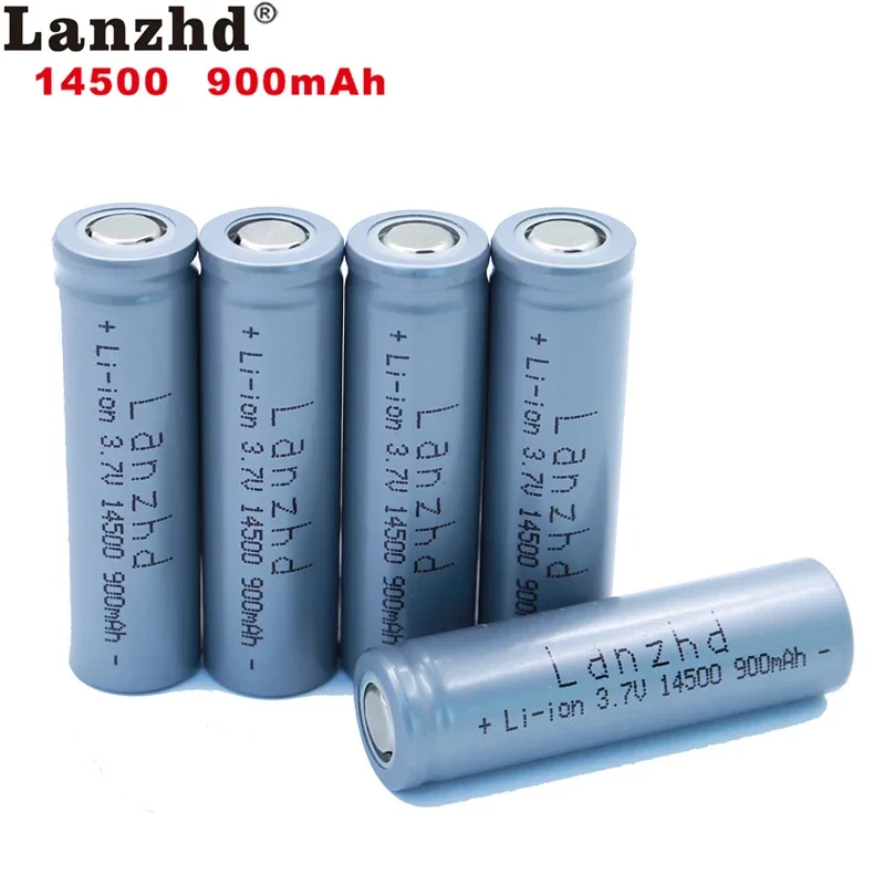 

1-24pcs 14500 900mAh 3.7V Li-ion Rechargeable Batteries AA Battery Lithium Cell for Led Flashlight Headlamps Torch Mouse