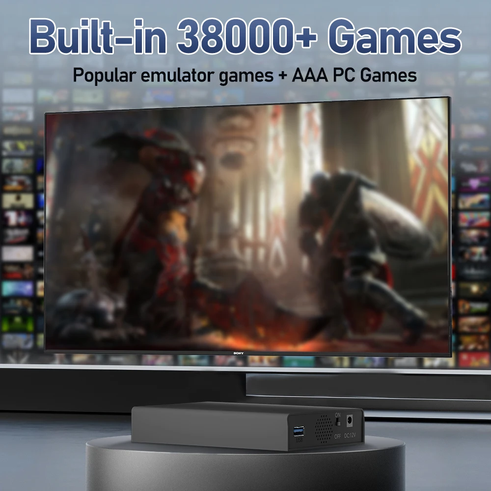 MIX 500GB 3 System in 1 External Game Hard Disk Retro Game Console with 38200+ AAA&3D&Retro Games for PS3/PS2/Switch/XBOX/WII - Image 2