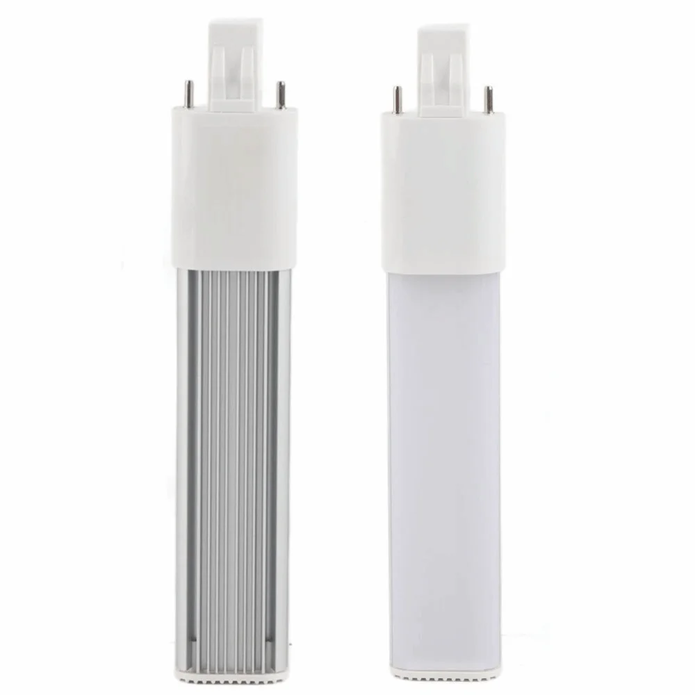 2 Pack G23/GX23 LED Bulb 6W AC 85-265V LED Tube Light CRI 80+ 600LM Compact Fluorescent Replacement Display Lighting