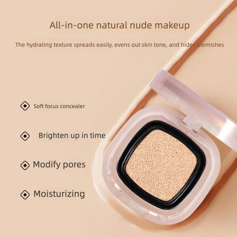 Biya Hydraterend licht mistkussen Langdurig waterdicht Verhullend Hydraterend Verhelderend Oil Control Foundation