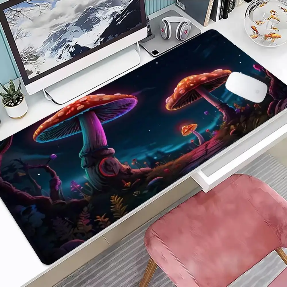 

Mushroom Mouse Pad Gaming Mouse Pad, Mouse Pad with Edges and Non-Slip Rubber Base, Extended Mouse Pad