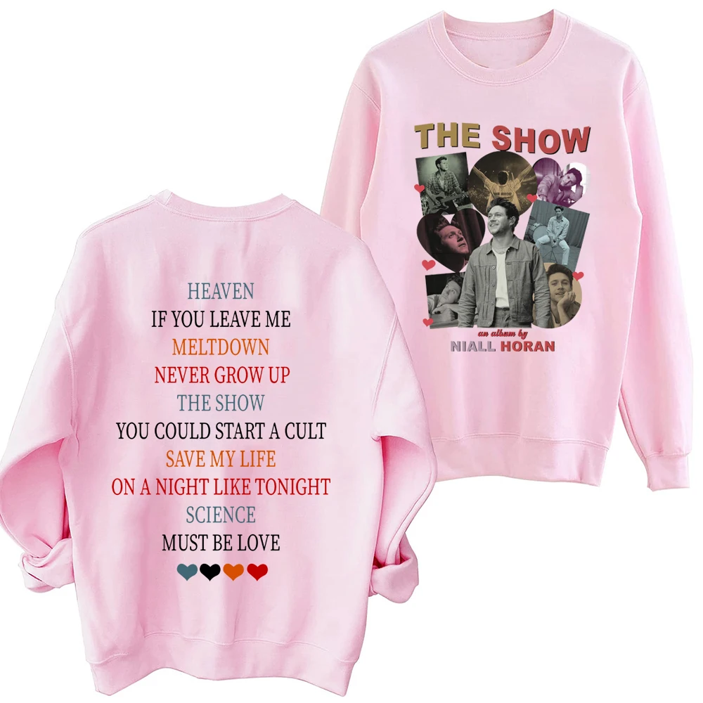 Niall Horan Lyric The Show Tour 2024 Olá Amantes Moletom Unissex Manga Longa Hoodies Niall Horan Moletom Oversized