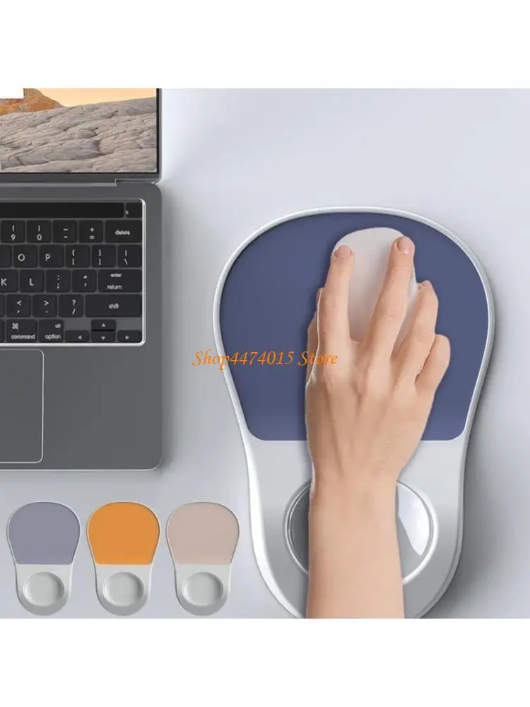 K1AA Ergonomic Mouse Pad with Massage Wrist Support and Secure Slip Resistant Base