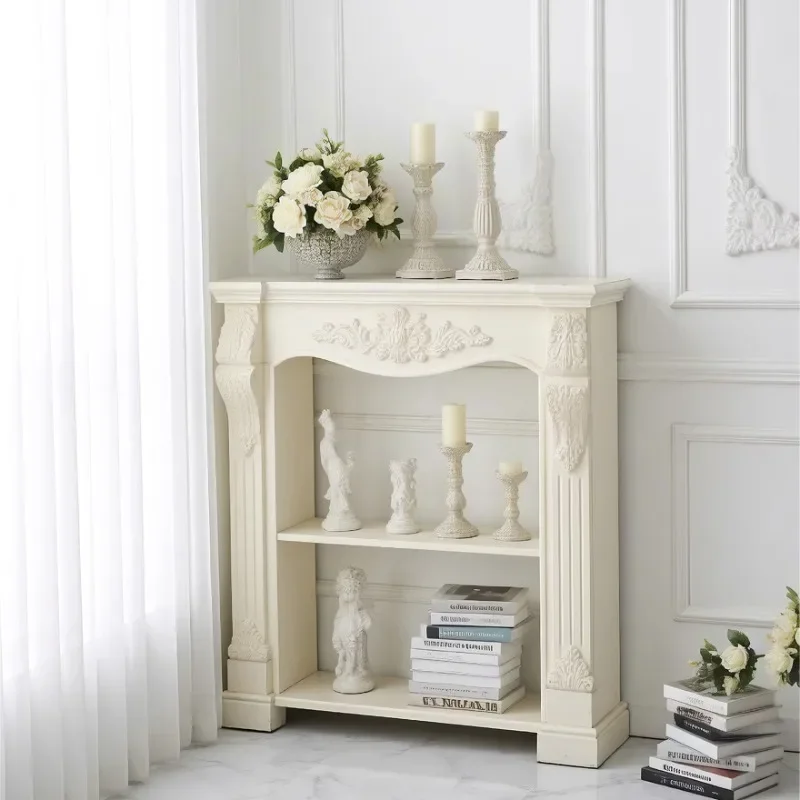 New fireplace cabinet French fireplace cabinet European entrance decorative cabinet retro wind simulation flame fireplace decora