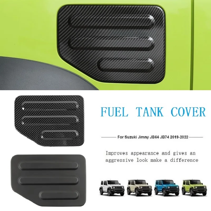 Car Exterior Filler Fuel Oil Tank Cap Decal Decoration Cover Trim for Suzuki Jimny 2019 2020 2021 2022 JB74 Accessories ABS