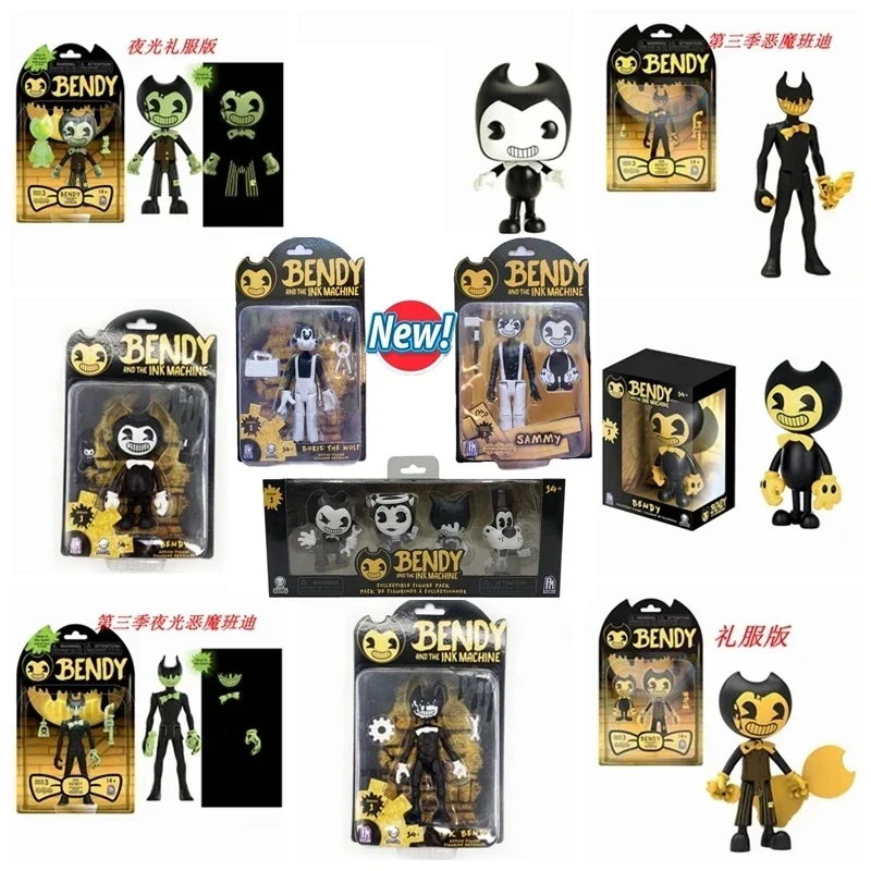 NEW 11 styles gold BENDYs #279 ax INK MACHINE Sammy Boris wolf Vinyl Action Figure Dolls Collection Models Toys for Gifts