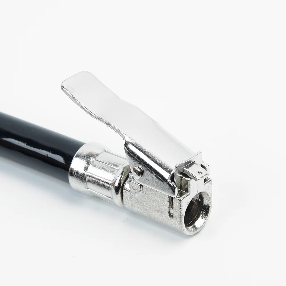 Accesorio para inflador de coche, Clip para manguera, mandril, herramienta de goma, piezas de repuesto, medidor de presión de neumáticos de aire para motocicleta y camión, Flexible