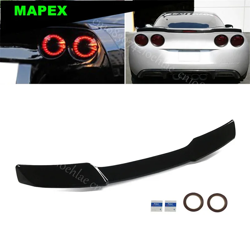 سبويلر جناح الجذع الخلفي لـ 2005-2013 كورفيت C6 ZR1 نمط ممتد أسود لامع