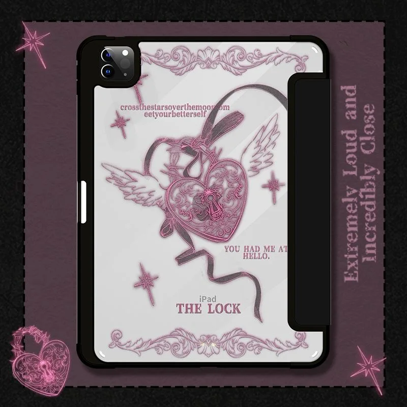 Funda protectora para iPad, funda plana de acrílico, tres pliegues, antiflexión