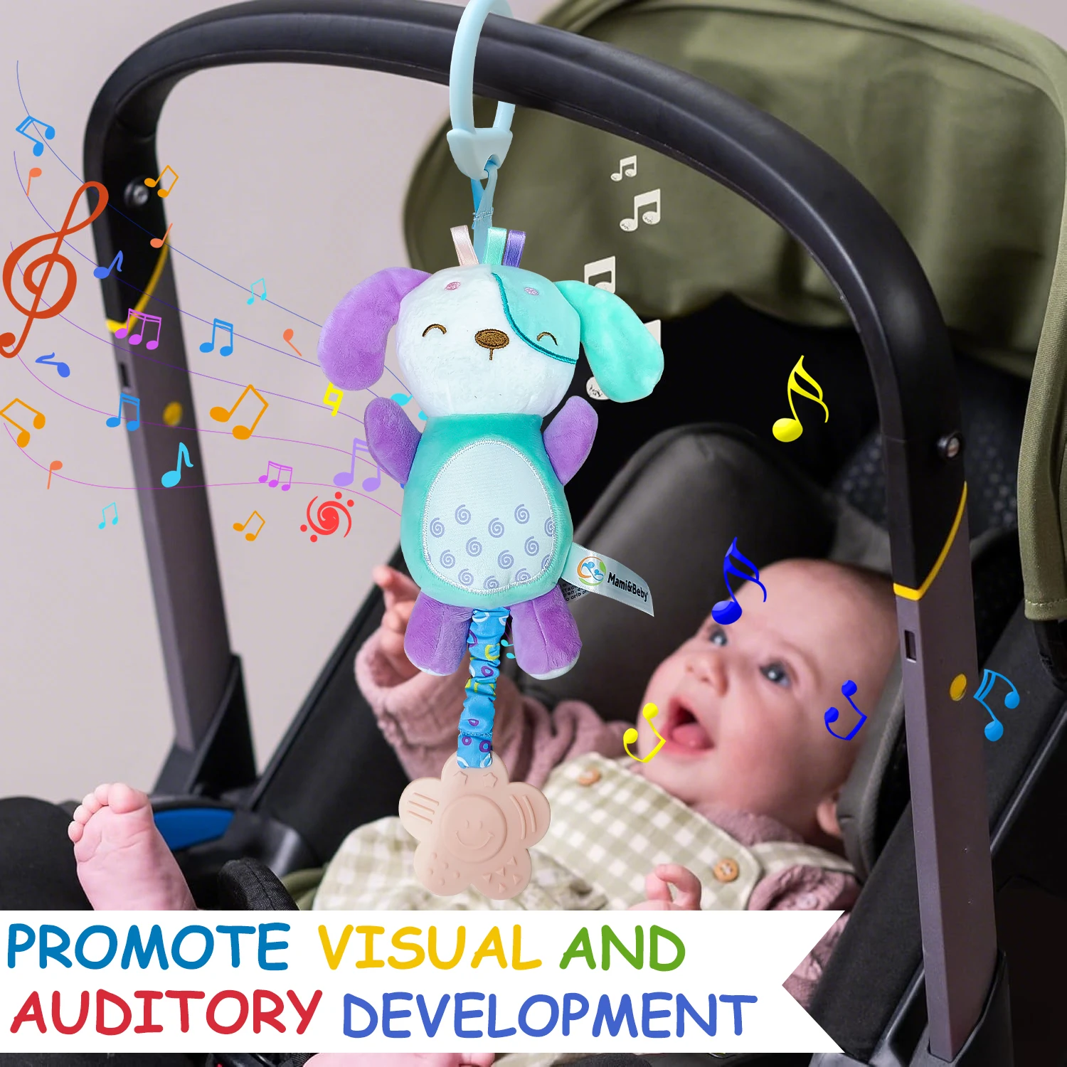 Baby Spielzeug Plüsch Rassel Hängen Windspiele Neugeborenen Weiche Hängende Crinkle Quietschende Sensorischen Spielzeug Kinderwagen Auto Sitz Krippe Reise Geschenke