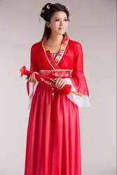 2018 new ancient chinese costume women folk dance costume for woman hanfu women new year Fan clothing costumes