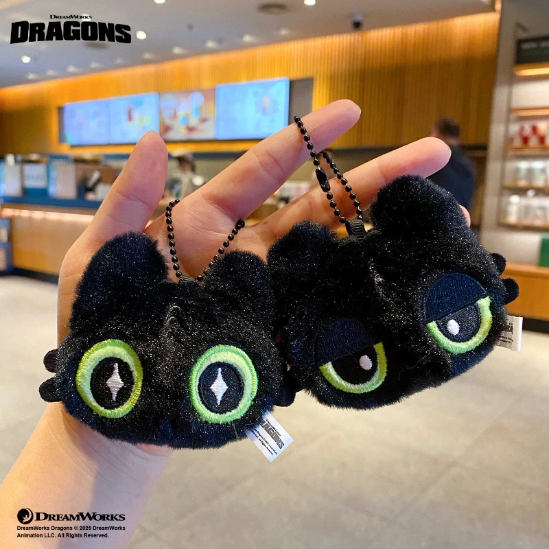 

Authentic How To Train Your Dragon Cute Toothless Boy New Couple Keychain Plush Bag Pendant Keychain Festival Gift