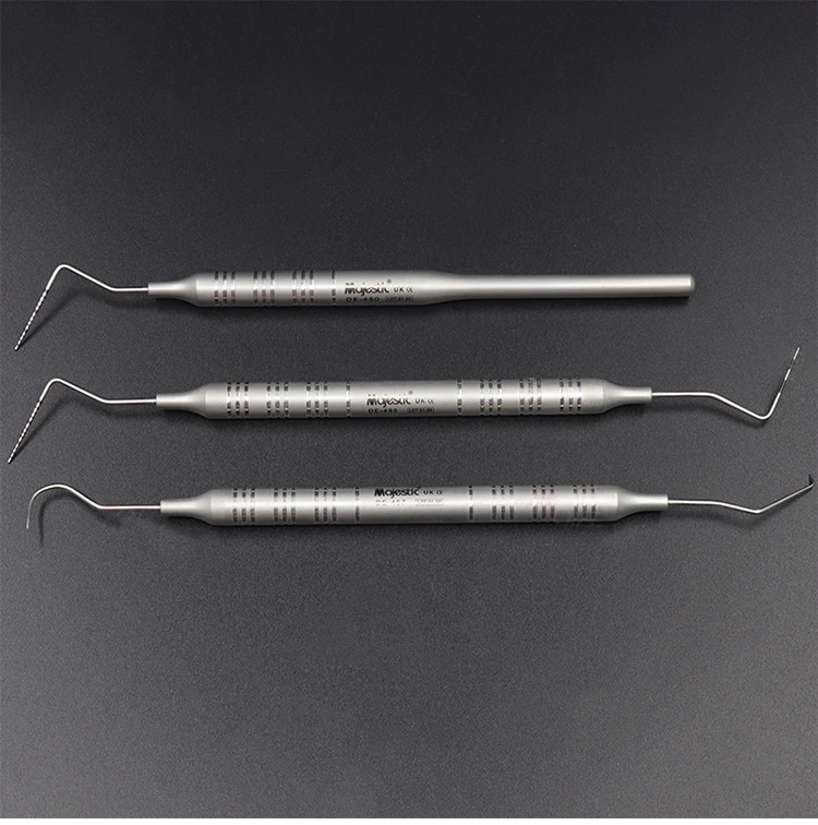 3PC Dental Periodontal Probe with Scale Stainless Steel Instrument Tool Endodontic Equipment Probe