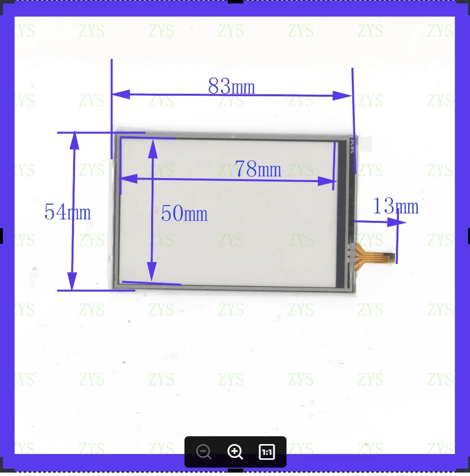 

ZhiYuSun 10PCS/LOT 3826 comptable 83*54 touch screen touch screen industrial machine touch screen 83*54mm