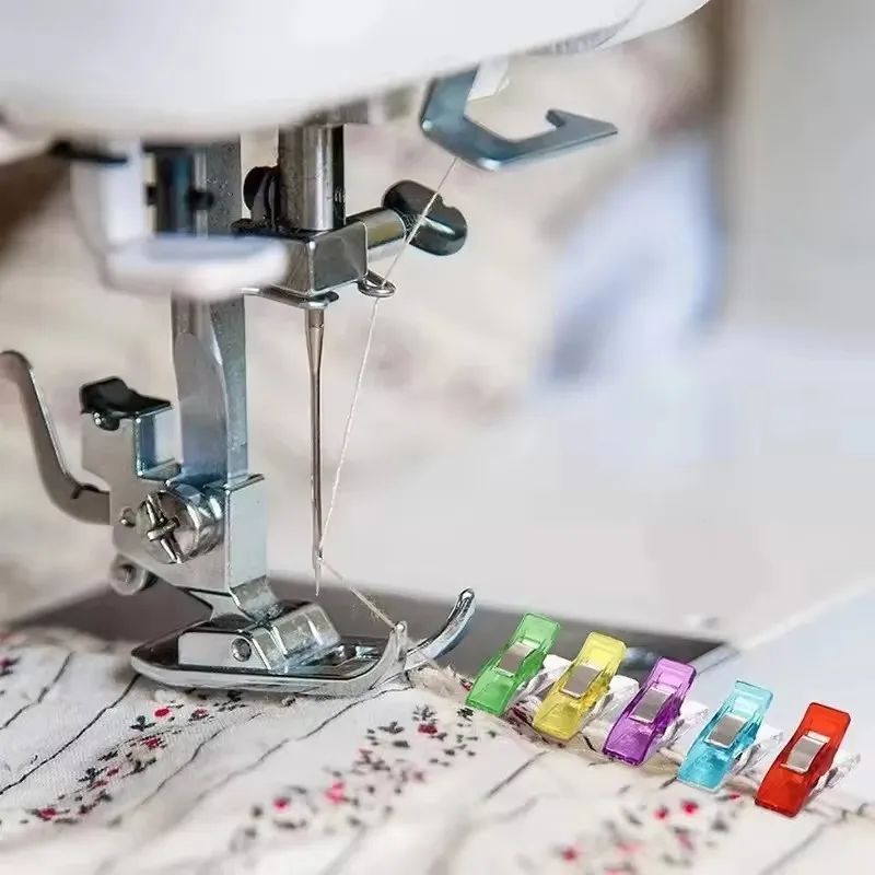 Colorful Multipurpose Sewing Clips Set Plastic Craft Crocheting Knitting Safety Clothing Binding Clips for Paper - Assorted Pack