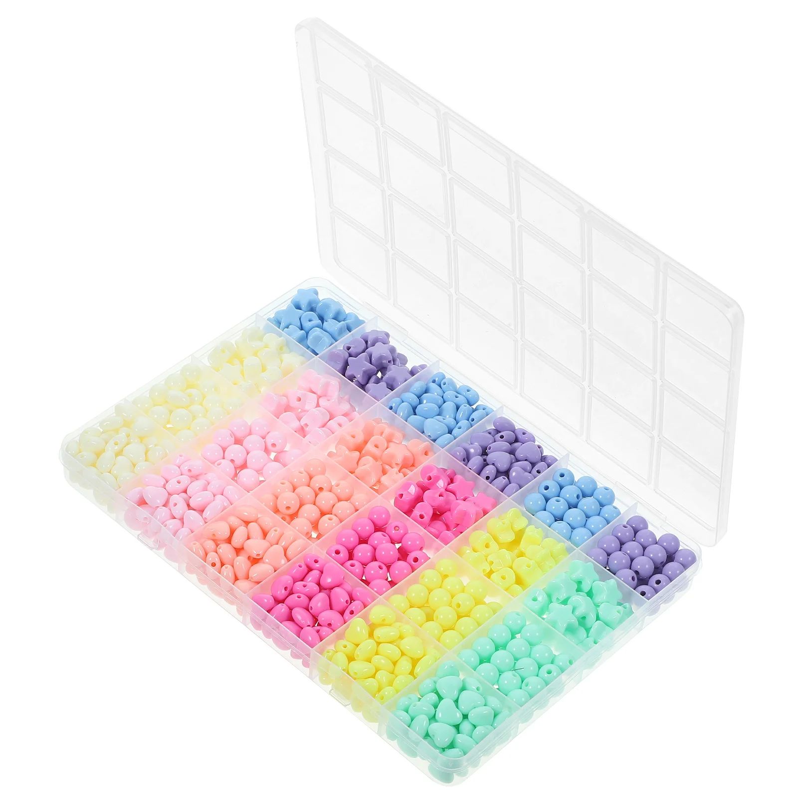 

Decorative Loose Beads DIY Acrylic Multi-Function Lightweight Jewelry Crafting Beads for Necklaces Earrings Bracelets Hair