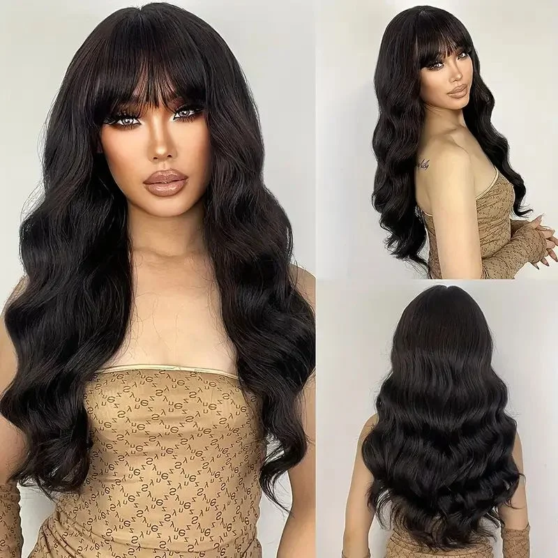 

HAIRTIME Body Wave Human Hair Wig Non Lace Wigs for Women Wear Body Wave Wunder Wigs